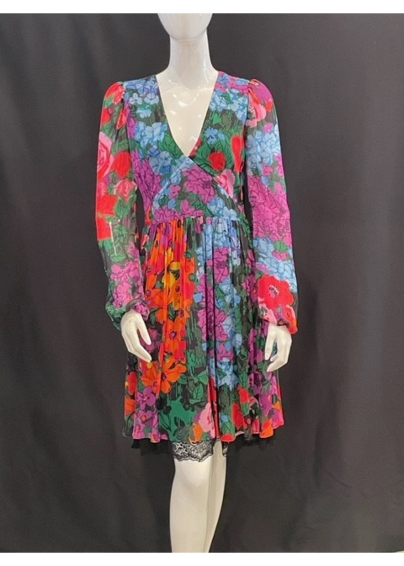 Twin Set Georgette Dress Floral 42
