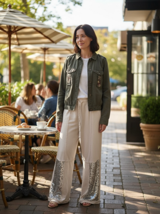 Jersey /Sequence  Relax Pants M/L