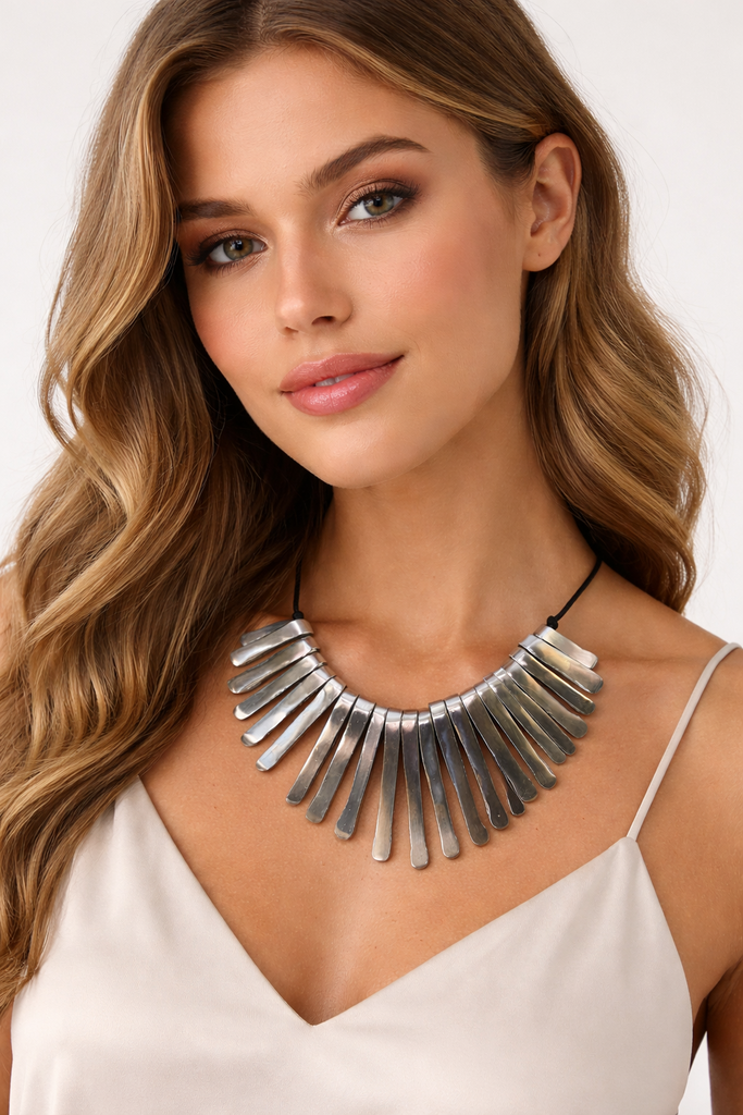 VESTOPAZZO Aluminum 20 Bars Necklace