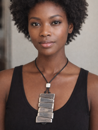 VESTOPAZZO Aluminum 6 Rectangles Pendant Necklace VESTOPAZZO Aluminum 6 Rectangles Pendant Necklace