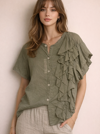 Short Sleeve Cotton Tops