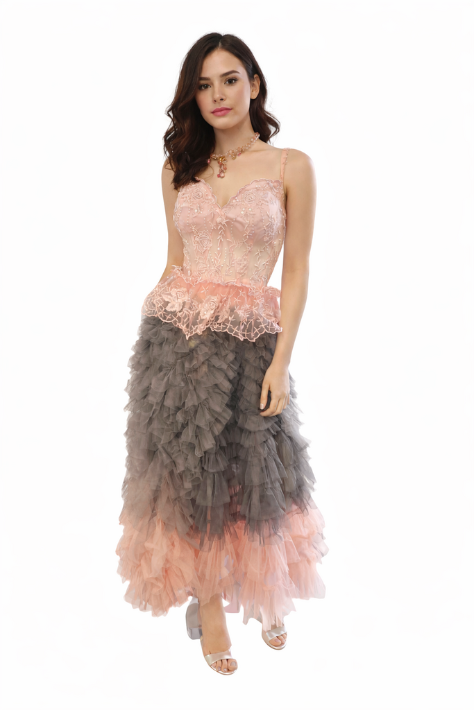 Tulle Gray Skirt M/L