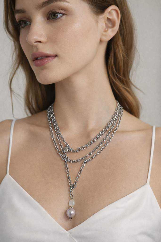 Pam Lazzarotto 5020 std. Pearl Necklace