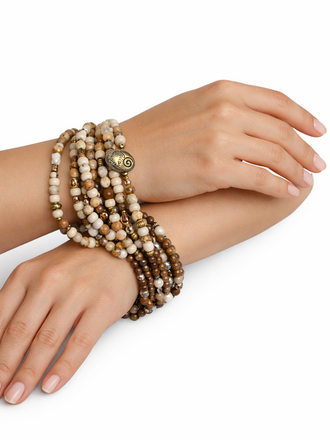 Pam Lazzarotto Wrap Beaded Braclets