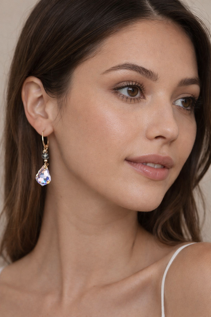 C|Dobbs Crystal Gld Earrings