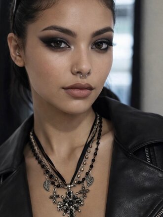 Giulia Blasi Ribbon Cross Necklace