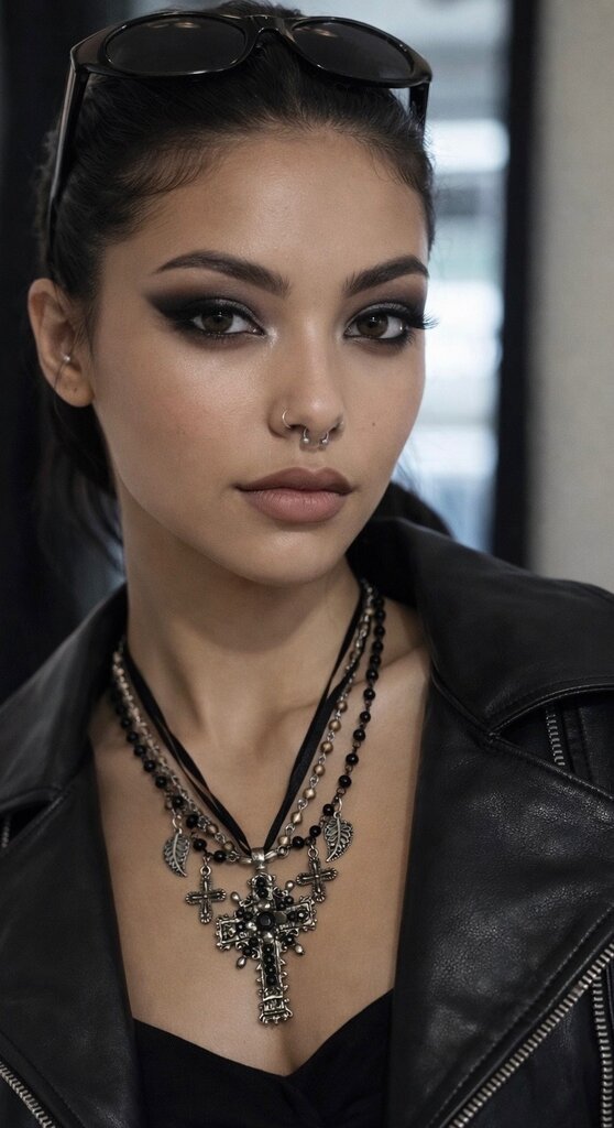 Giulia Blasi Ribbon Cross Necklace