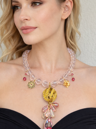 Giulia Blasi 003 Pink Ball Necklace