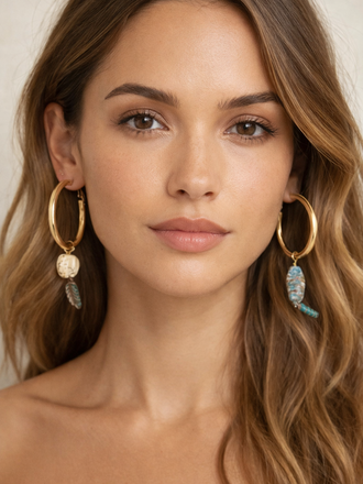 Giulia Blasi 030 Gold Leaf Earrings