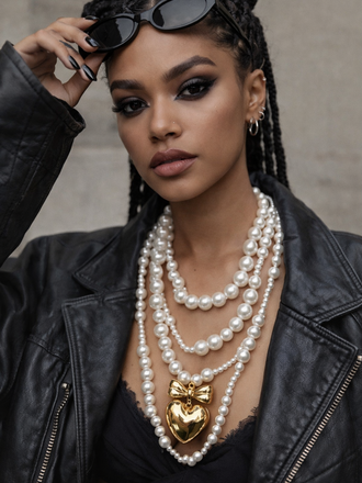 Giulia Blasi Long Pearl Heart