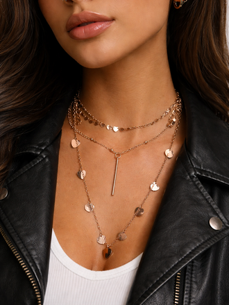 Giulia Blasi Gold Charm Heart Necklace