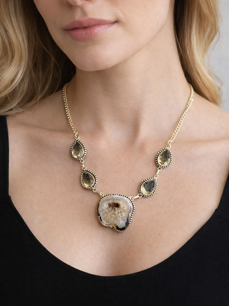 Giulia Blasi Silver Stone Necklace Mary