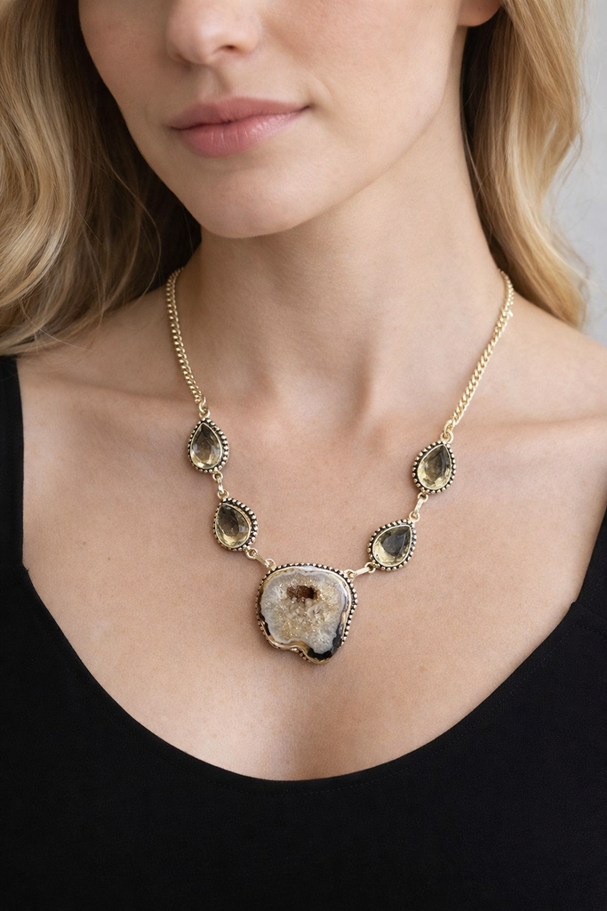 Giulia Blasi Silver Stone Necklace Mary