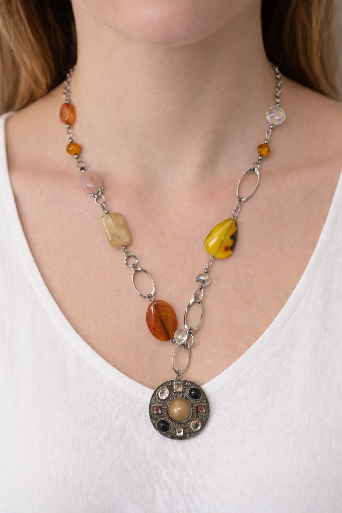 Giulia Blasi Glass Stone Necklace