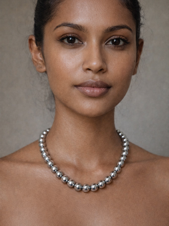 VESTOPAZZO Aluminum Big Ball Necklace