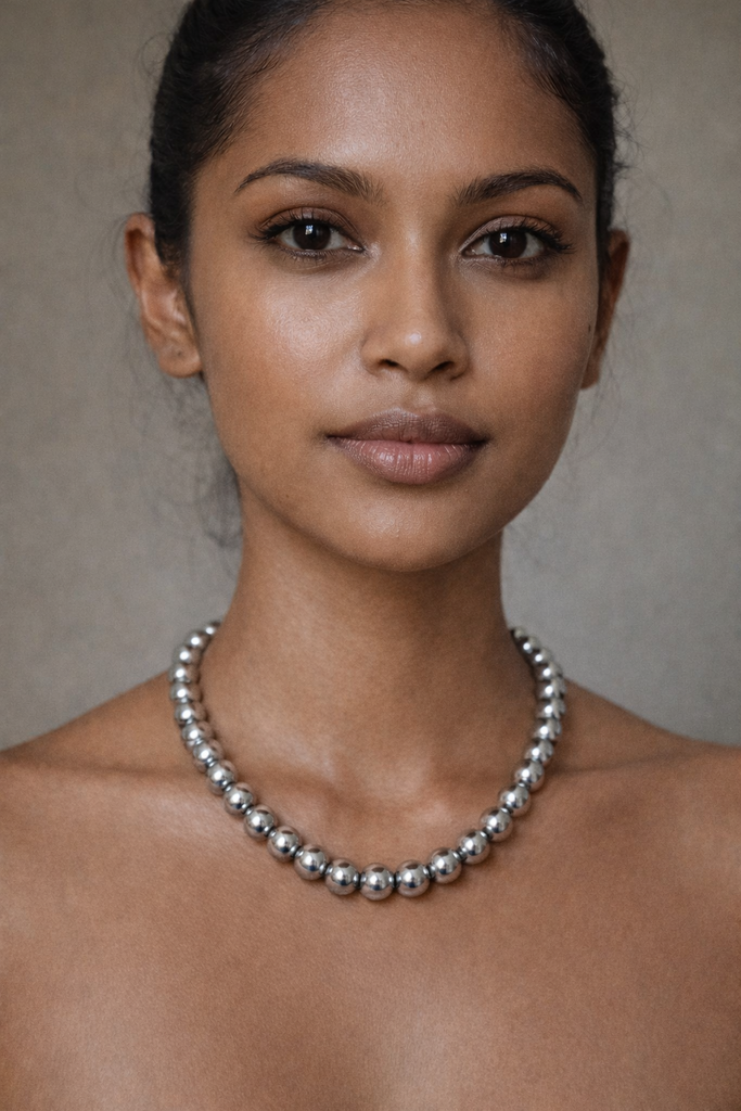 VESTOPAZZO Aluminum Big Ball Necklace