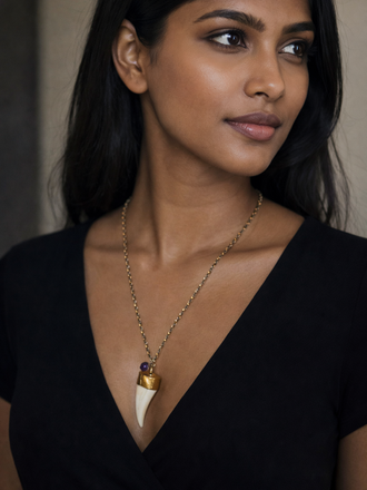 Giulia Blasi G050 Vintage Horn Necklace