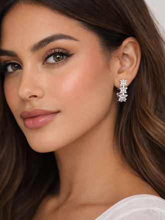 Giulia Blasi G063 Costume Rhinestone Ring/Earring