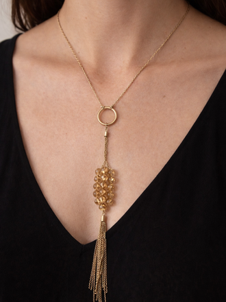 Giulia Blasi G052 Vintage Synthetic  Long  Necklace