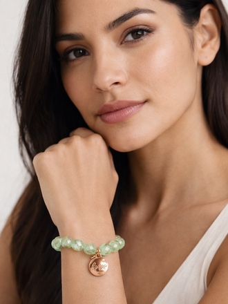 Giulia Blasi G044 Dyed Quartzite  Green Bracelet