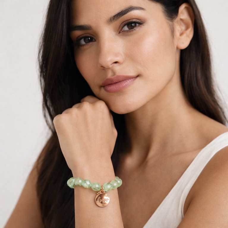 Giulia Blasi G044 Dyed Quartzite  Green Bracelet