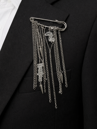 Giulia Blasi G066  Silver Chain  Broach