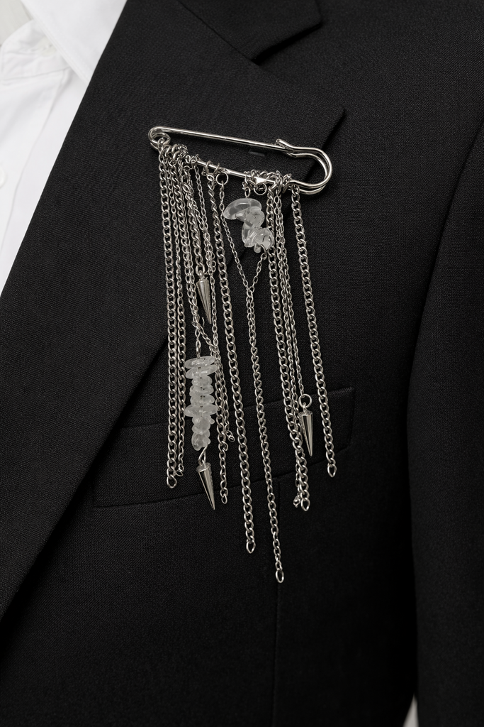 Giulia Blasi G066  Silver Chain  Brooch