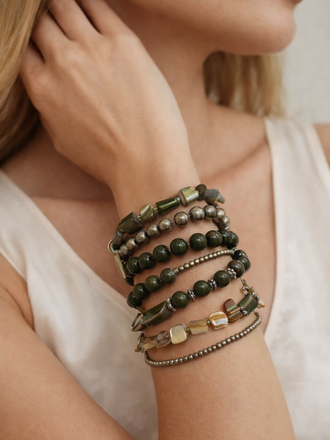Giulia Blasi Green Twist Bracelet