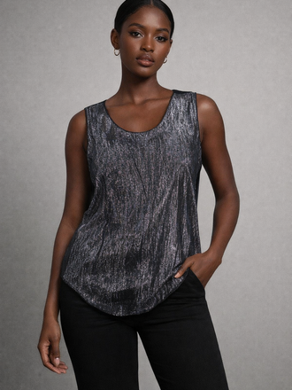 Silk Tank Silve S/M