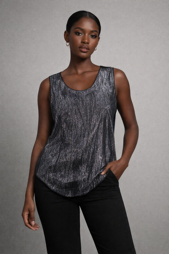 Silk Tank Silve S/M