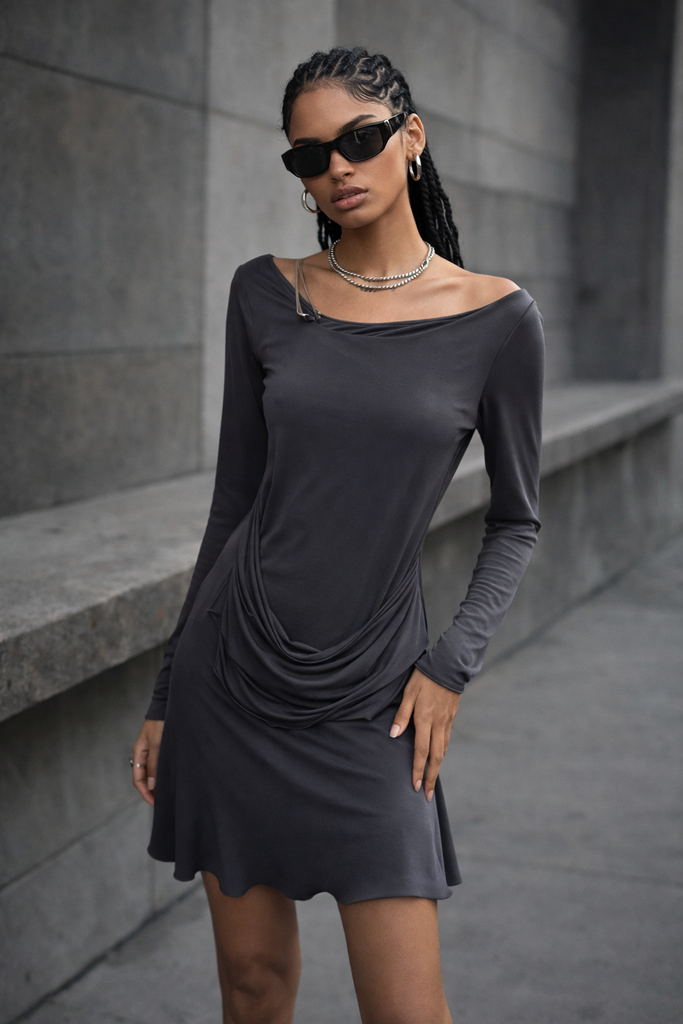 Backless Silver Dress 42