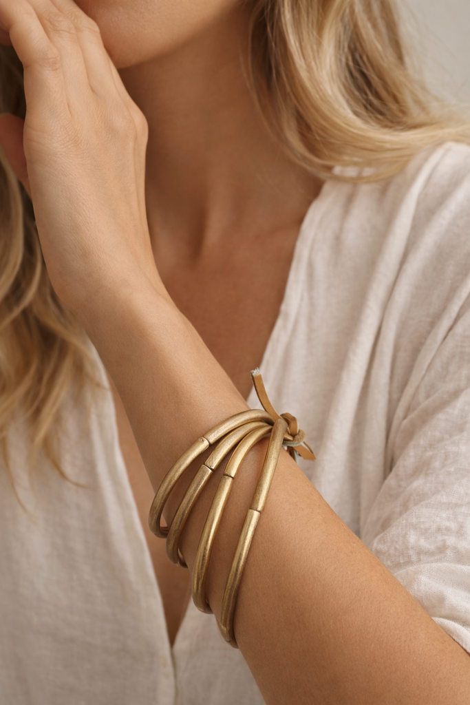 Giulia Blasi Costume Gold 4 Piece Bracelet