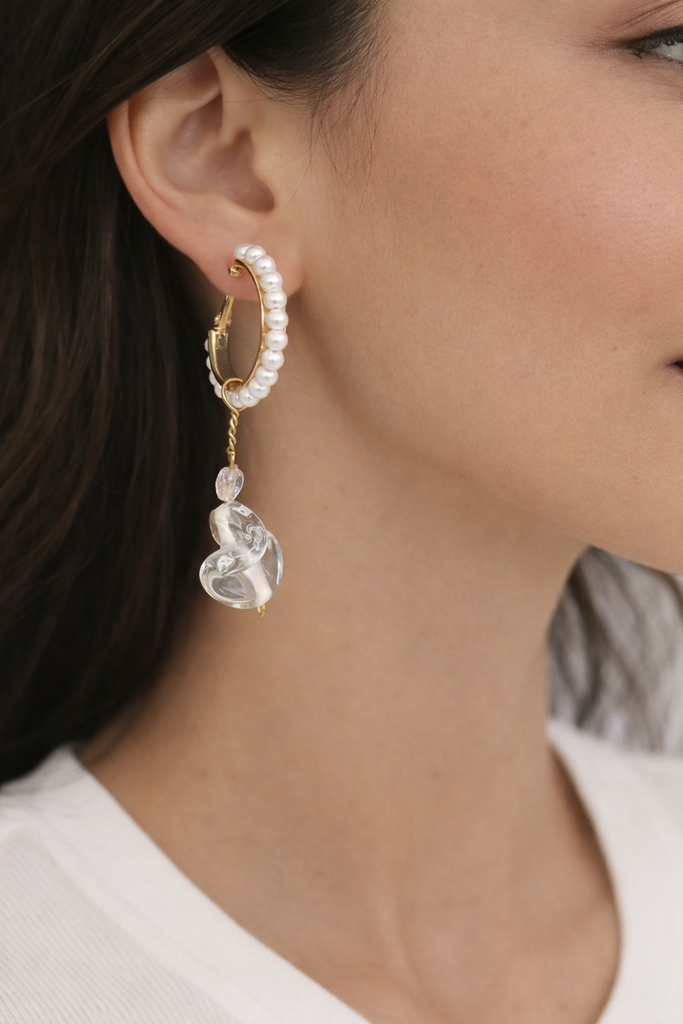 Giulia Blasi Glass Cirlcle Earrings