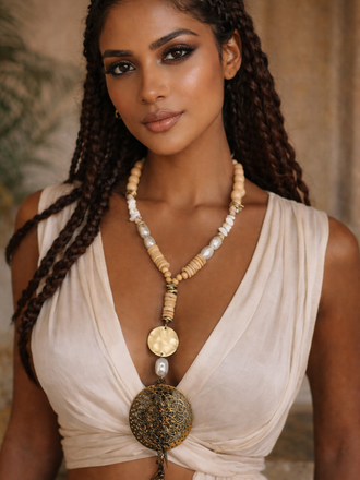 Giulia Blasi Natural Beads Neck/Med