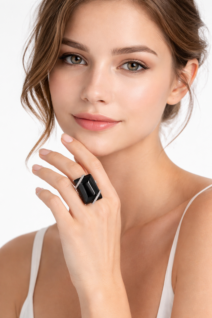 Giulia Blasi Black Stone Ring