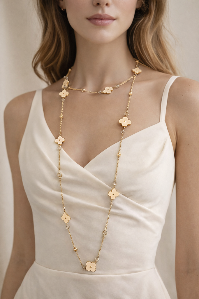 Italian Long Gld Necklace