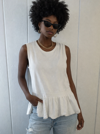 Twin Set Sleeveless Knit with Pleats