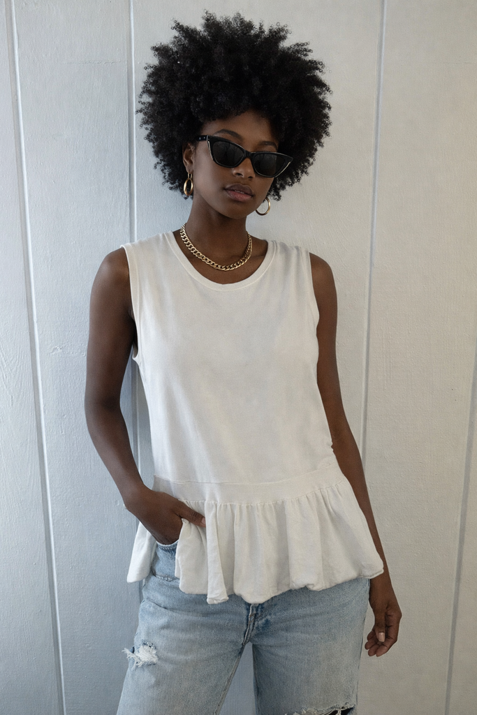 Twin Set Sleeveless Knit with Pleats