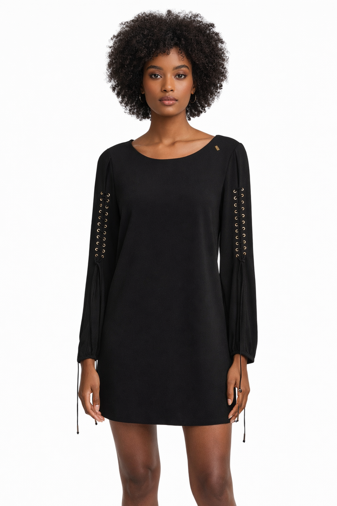 Elisabetta Franchi Lace Sleeves Dress