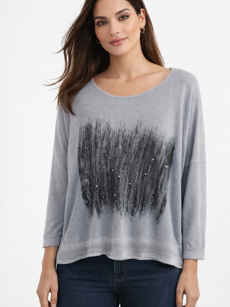 Sequence Blue Gray Sweater