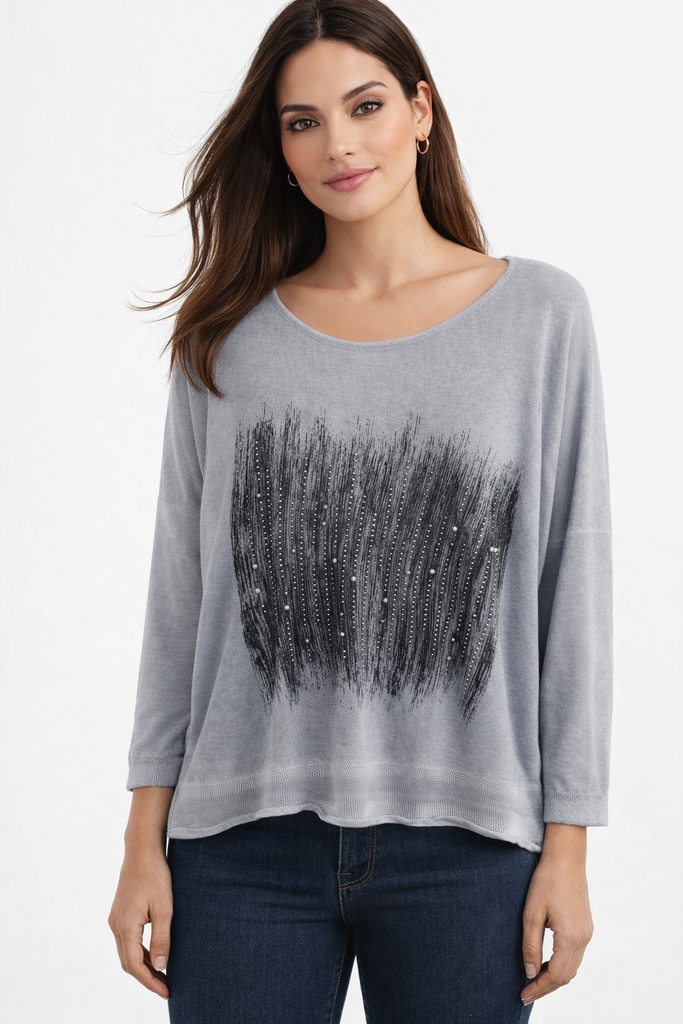 Sequence Blue Gray Sweater