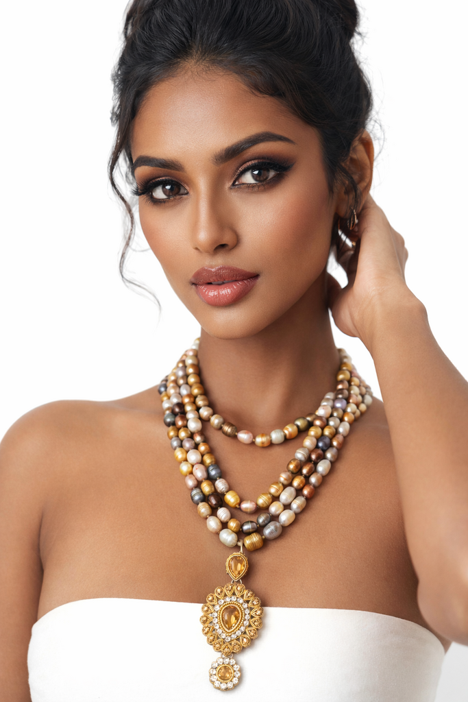 Giulia Blasi Multi color pearls /Pendant