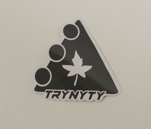 TRYNYTY BLACK LOGO STICKER TRYNYTY BLACK LOGO STICKER