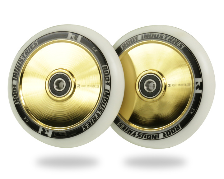 root industries 110mm air wheels gold rush
