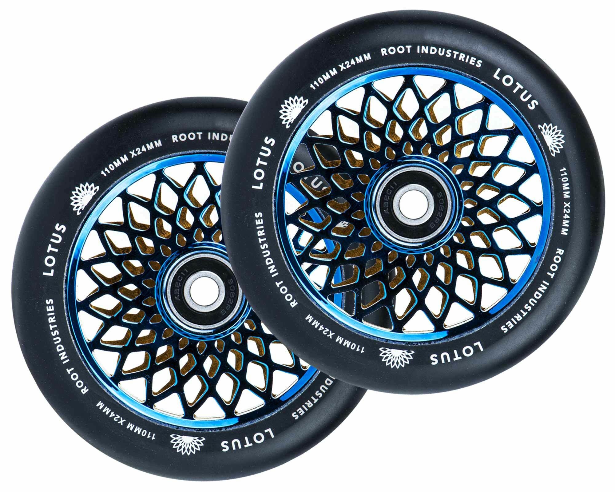 ROOT INDUSTRIES LOTUS WHEELS - BLU RAY/BLACK ROOT INDUSTRIES LOTUS WHEELS - BLU RAY/BLACK