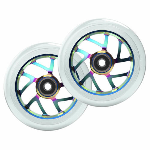 FUZION FLIGHT 110MM WHEELS CLEAR/NEOCHROME