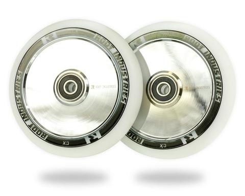 root industries 110mm air wheels white/chrome