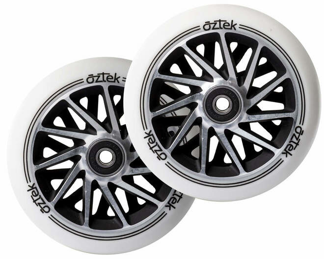 AZTEK ERMINE WHEELS - WHITE/BLACK