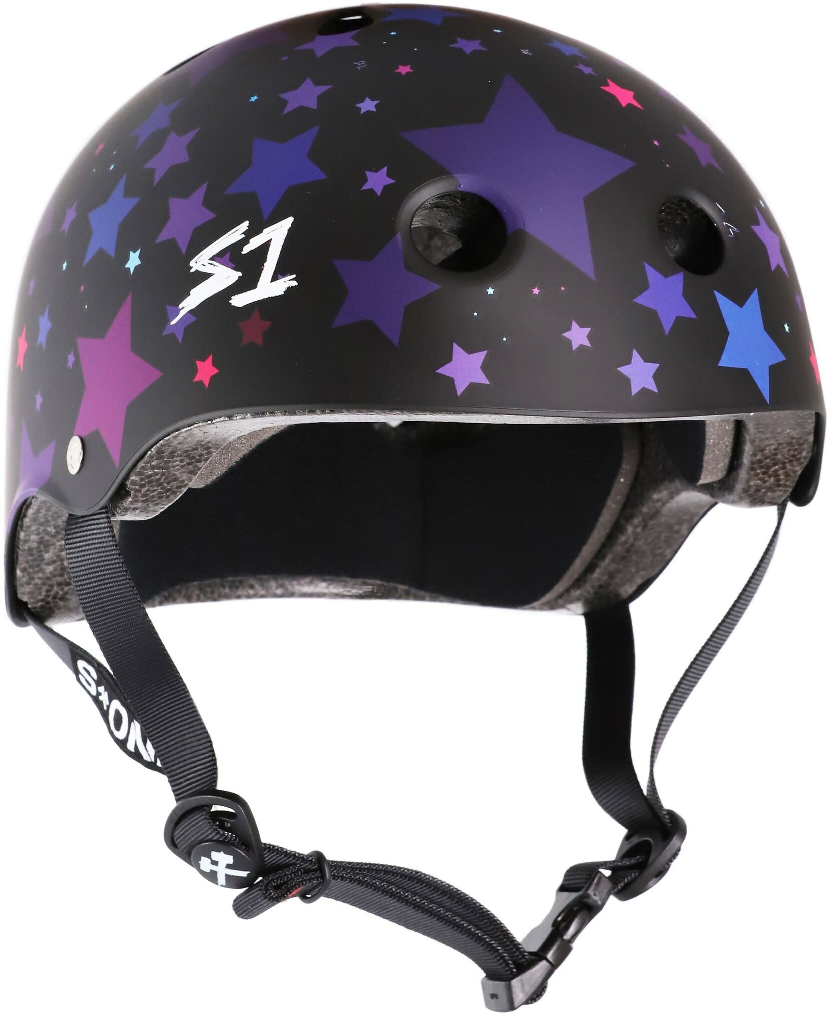 S1 HELMET - BLACK MATTE/STARS