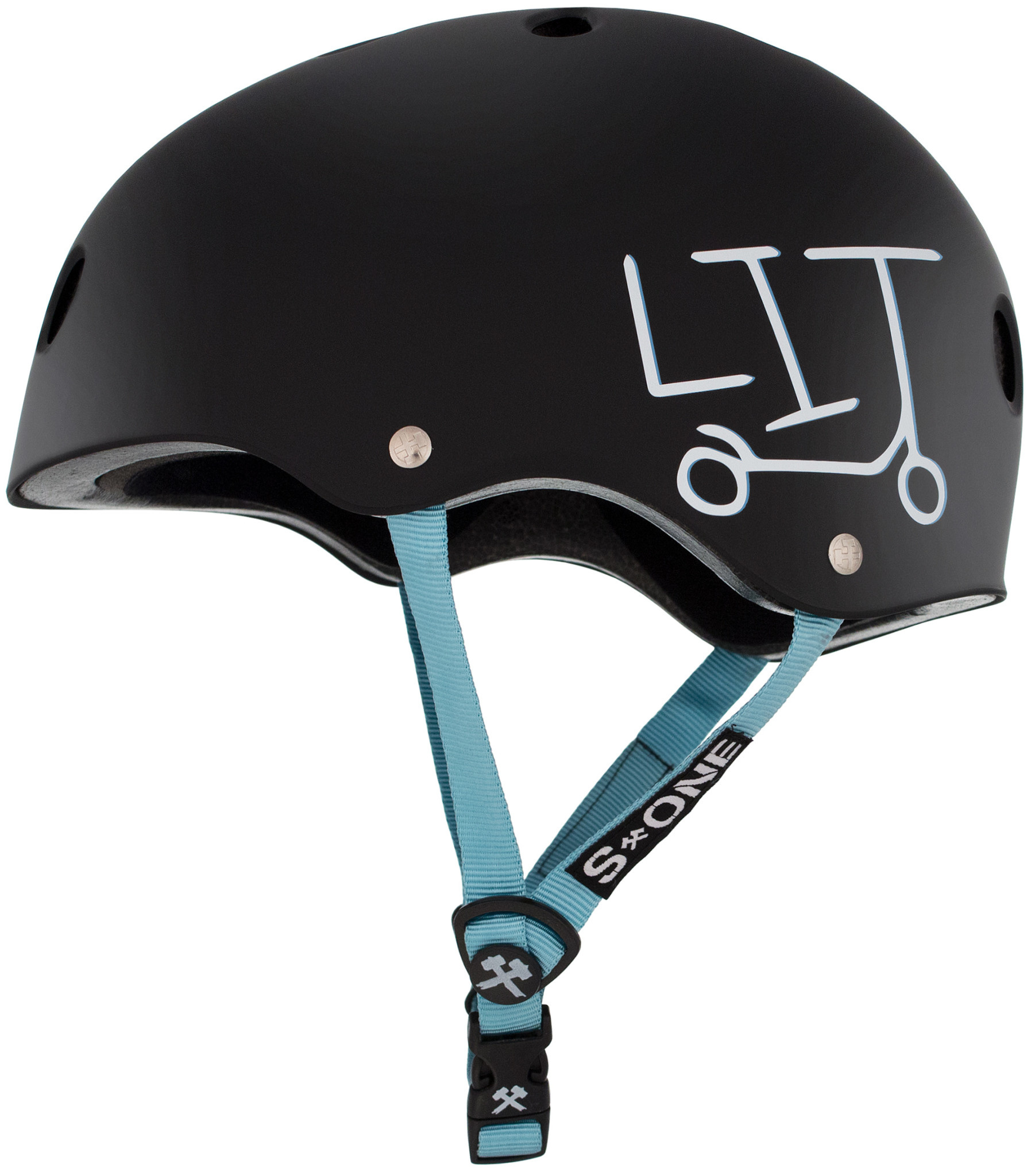 S1 S1 HELMET - BLACK MATTE/LIT
